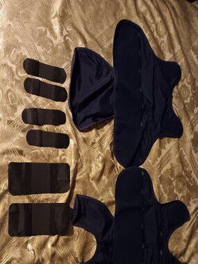 Point Blank Vest Body Armor Carrier with Straps Navy Blue.